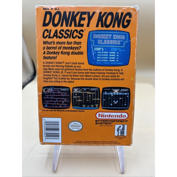 Nintendo NES Donkey Kong Classics (1988) Complete w/Manual & Case